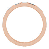 14K Rose 1/3 CTW Natural Diamond Eternity Band Size 6